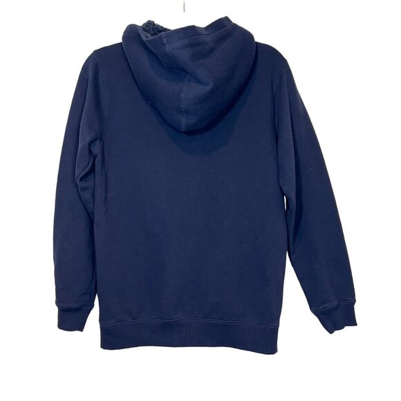 Nautica Boys Full Zip Up Sherpa Lined Hoodie Sweatshirt Navy Red XL 18/20 - Picture 2 of 8